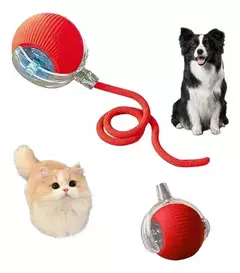 Bolinha Giratória Automática Rolamento - Brinquedos Interativo Inteligente para Cães e Gatos