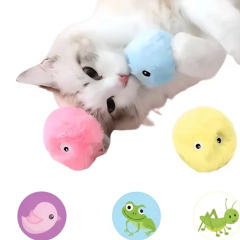 Bolinha Interativa Pelucia som de Bichos para Cães e Gatos na internet