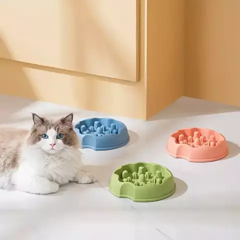 Comedouro lento para cães e gatos