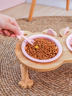 Comedouro elevado para cães e gatos