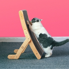 Arranhador para gatos de madeira