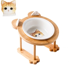Comedouro elevado para cães e gatos