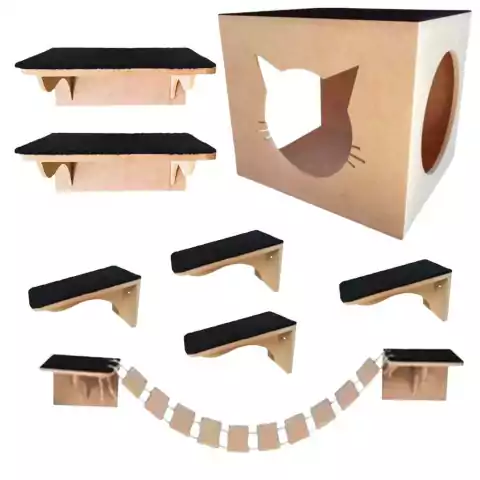 kit Playground para Gato 9 peças