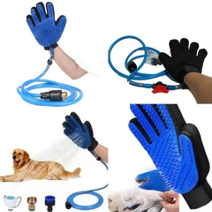 Luva Chuveiro Banho Pet, Cão, Gato, Escovação E Tira Pêlos na internet
