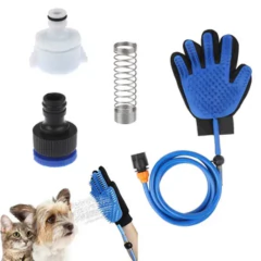 Luva Chuveiro Banho Pet, Cão, Gato, Escovação E Tira Pêlos - loja online