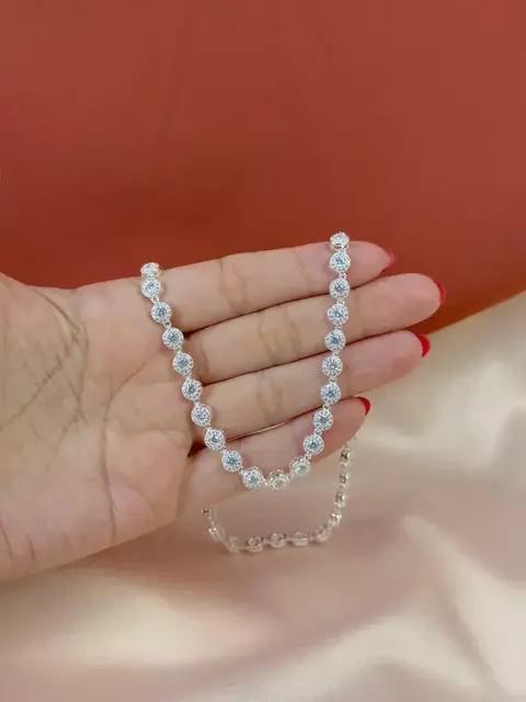 Colar Diamantada Cravejado