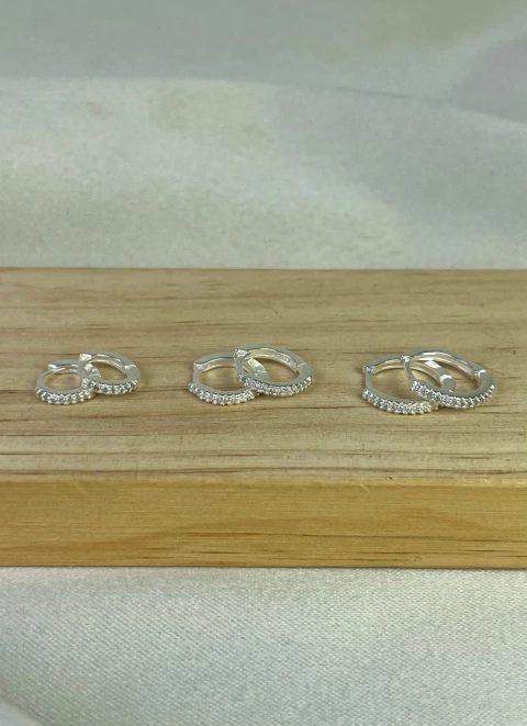 Argolas Cravejada (modelo 7)