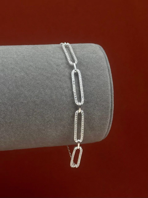 Pulseira Corrente Brilhante