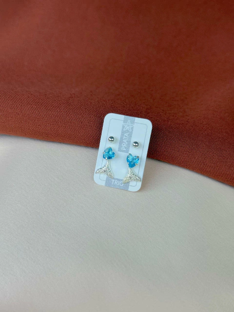 Trio Bola + Coração de Luz Azul + Rabo de Sereia