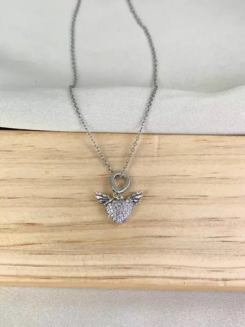 Colar Coração Alado Life