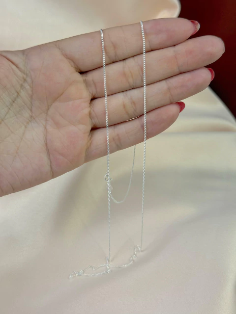 Corrente Grumet Dupla 1mm 70cm