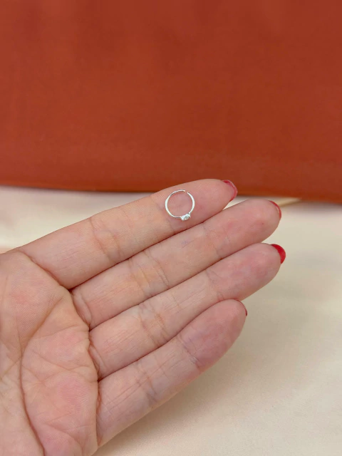 Piercing Argola Ponto de Luz Oval