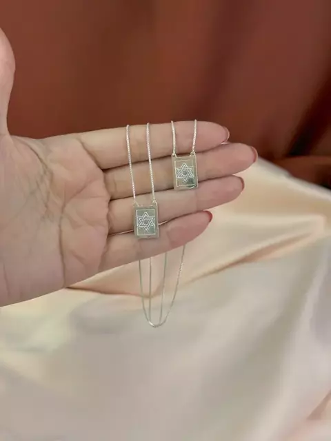 Escapulário Estrela de Davi