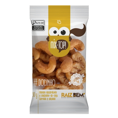 MIX TOP 30g - NUMERO 09 - BANANA DESIDRATADA E CASTANHA DE CAJU