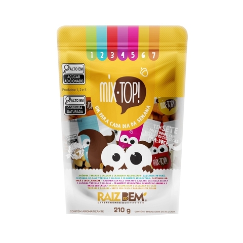 MIX TOP - POUCH 210g - 7 PACOTES COM 30g - UM POR DIA