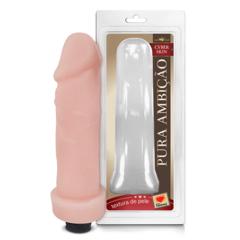 Pênis em Cyber Skin com Vibrador Embutido 20X5cm - 102