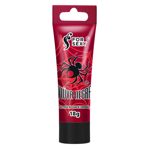 Viúva Negra Gel Esquenta E Vibra Unissex Bisnaga 18G - For Sexy