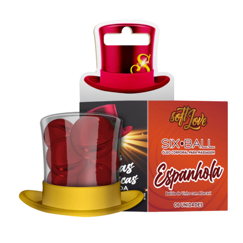 Six Ball Aroma Bolinhas Mágica Explosiva Saborosas e Aromatizadas com 06 Unidades - SOFT LOVE