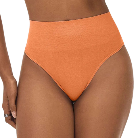 Calcinha Tanga Cós Alto Sem Costura Cenoura - Cod.ZR0201-025-C813