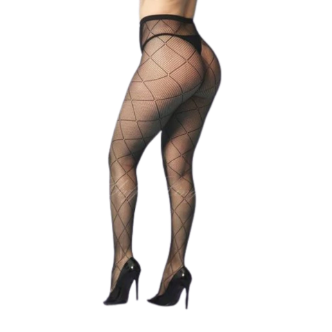 Meia Calça Arrastão - Trabalhada - Cod.Y2062 - comprar online