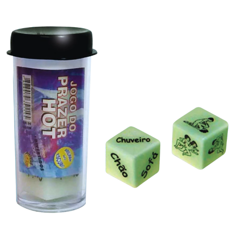 DADOS Jogo do Prazer Hot Glow Brilha no Escuro com 02 Dados - POTINHO - Cod.DA2200 - comprar online