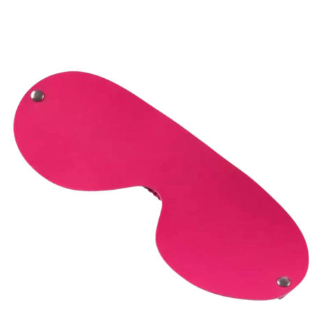 Tapa Olhos em Couro Sintético - ROSA- Cod.VCSR81