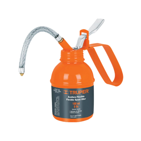 Aceitera Manual Metalica Pico Flexible 180 Ml Truper 14870