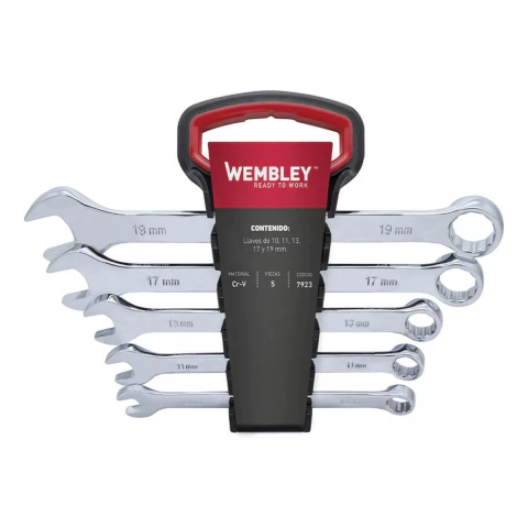 Juego Llaves Combinadas 5pzs 10 A 19 Mm Wembley 7923