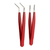 Kit Set 2 Pinza Brusela Aislada Plana Curva Proskit 908-t301