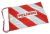 Bandera Peligro Tela De 50cm X 70cm Cebrada