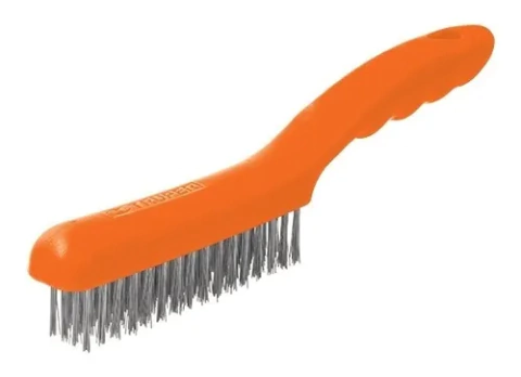 Cepillo De Acero Inoxidable Mango Plastico Truper 10656