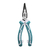Pinza De Punta 160mm 6'' Media Cana Alicate Industrial Total