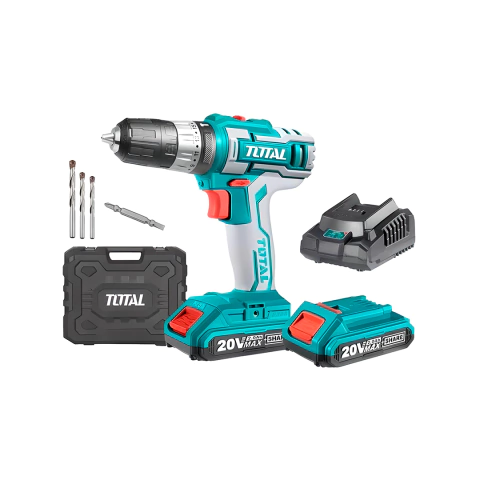 Taladro Atorn Percutor 20v 2 Baterias 2ah Y Cargador Total