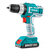 Taladro Inalámbrico Percutor TOTAL Incluye Maletín con 2 Baterías y Cargador + 50 accesorios 1900 rpm TIDLI20031-4 - comprar online