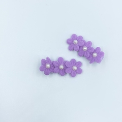 Hair clip duplo florzinhas - comprar online