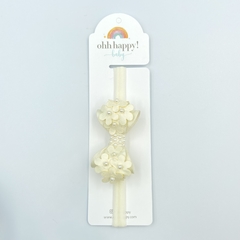 Faixinha laço flores baby - comprar online