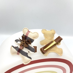 Hair clip duplo ursinho luxo - OHH-HAPPY