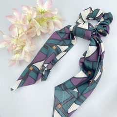 Scrunchie Geométrico Longo