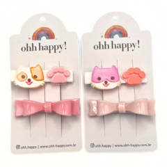 Hair Clip Duplo Gatinha