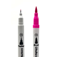 Canetinha Ohuhu Brush 100 Cores - OHH HAPPY!