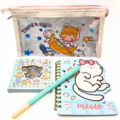 Kit Papelaria Cute na internet