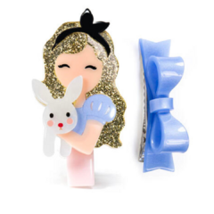 Hair Clip Duplo Princesa Coelho