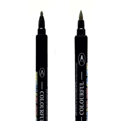 Kit 12 Canetas Metálicas Brush - loja online