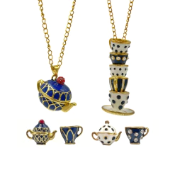 Kit Colar e Brinco Hora do Chá - comprar online