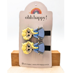 Hair Clip Duplo Princesas - OHH-HAPPY