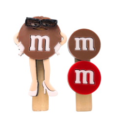 Hair Clip Duplo M&Ms - OHH-HAPPY