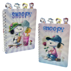 Caderno com Divisórias Snoopy - OHH HAPPY!
