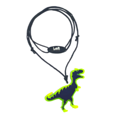 Colar Dinossauro Azul Marinho