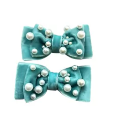 Laço Duplo Veludo Girly - OHH HAPPY!