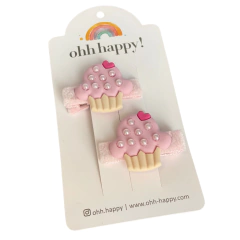 Hair Clip duplo delicious muffin